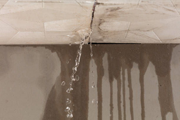 Professional Burst Pipe Cleanup technician working in Sunapee, NH